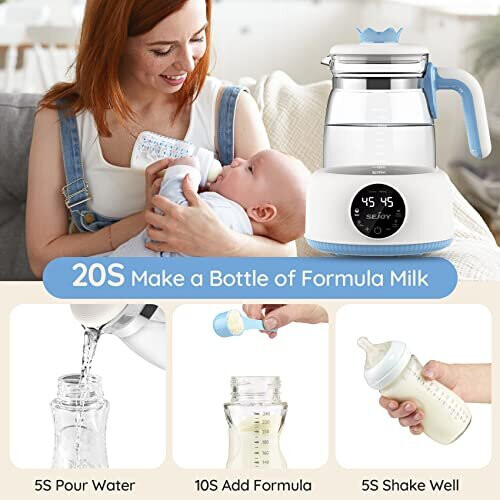 Teteros Mixie Electric Baby Bottle Shaker Warmer 2-in-1