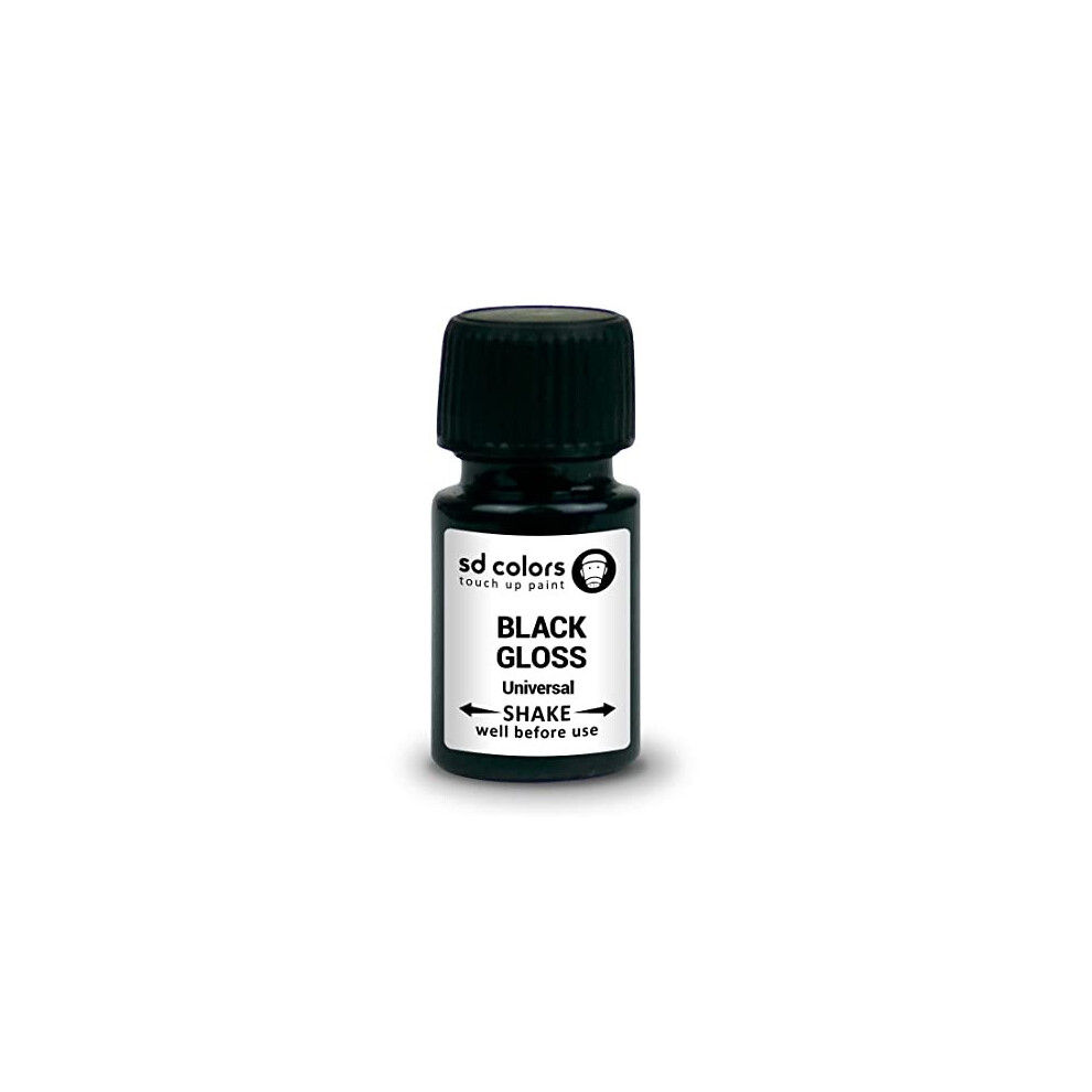 Touch Up Paint Universal Gloss 8Ml For Repair Stone Chips Scratches Car Moto Bicycles Alloy Wheels Black 6010405318338