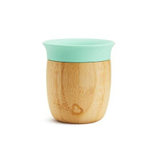 Sippy Cup Bambou Open Cup, Baby & Toddler Drinking Cup for 6 Months & Over, Bamboo Sippy Cup, BPA Free Weaning Cup for Kids & Babies, 360 Cup Design -