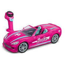 Toyz Barbie Dream Car, Remote Control Car, Pink Car for kids, Full function RC 2.4GHz with lights, Fits two Barbie Dolls, Licensed Toy