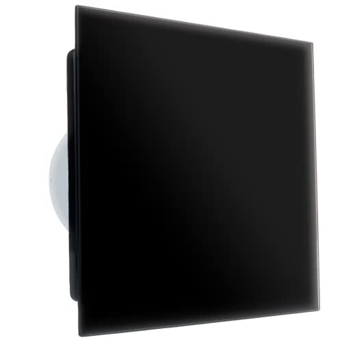 CRYSTALIS 100 mm 4 inch Silent Black Bathroom Extractor Fan with ...