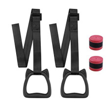 Adjustable Gymnastic Rings With Straps Exercise Strength Training Equipment Pull Up Rings Fitness Children Trapeze Bar Pull Up Gym Rings Kids Home