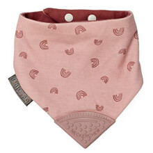 Teething Bibs for Toddlers and Babies - Bandana Style Dribble Bib with Silicone Teether - Multi Award Winning Neckerchew - Super Hygienic +