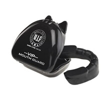 Custos Premium Double Layer Mouth Guard Gum Shield With Case Boxing MMA Rugby Muay Thai, Hockey, Judo, Karate Martial Arts Contact Sports, Black