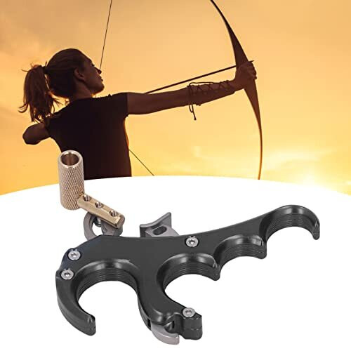 Spring Release Thumb Trigger Archery Release Aid Trigger Bow Release Aid Spring Release Aid,and Long Lasting Aluminum Alloy Spring Release Assist Wear 1