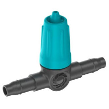 Micro-Drip-System Adjustable Inline Drip Head 0 to 15 l/h: Drip head for irrigation systems, for plants with different water requirements, simple