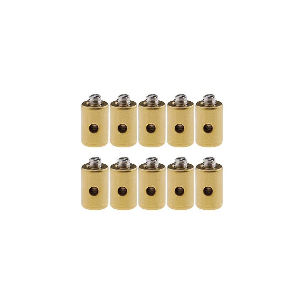 10Pcs Brake Cable Nipple Screws Replacement Motorcycle Solderless Throttle Cable Nipple Accessories For Car Motorcycle Bicycle Metal 4895243535268