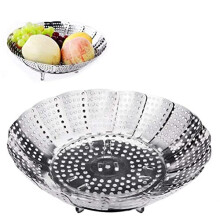 Vegetable Steamer Basket, Stainless Steel Adjustable Folding Steamer Instant Pot and Pressure Cooker Accessories