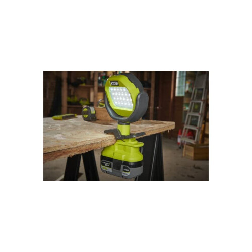 Ryobi RLCL18-0 18V ONE+ Cordless LED Clamp Light (Bare Tool), Green 2