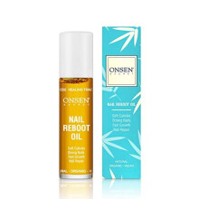 Onsen Nail Reboot Oil - Japanese Natural Healing Minerals Cuticle Oil for Nails | Repairs, Softens and Beautifies - Nail and Cuticle Repair Oil with