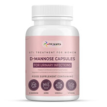 D-Mannose Capsules | Bladder Control & Urinary Tract Infection Treatment | d mannose Cystitis Treatment for Women | UTI Treatment for Women | High