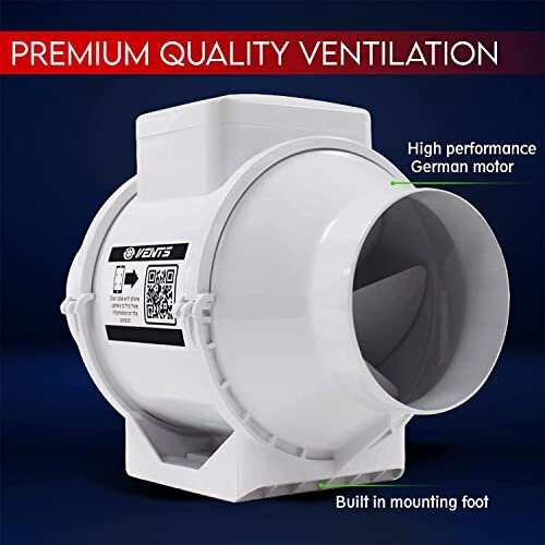 4 inch Inline Bathroom Extractor Fan Kit Silent Timed Universal Loft Ventilation System for 100 mm Flexible Duct Shower Circular Ceiling Diffuser 1