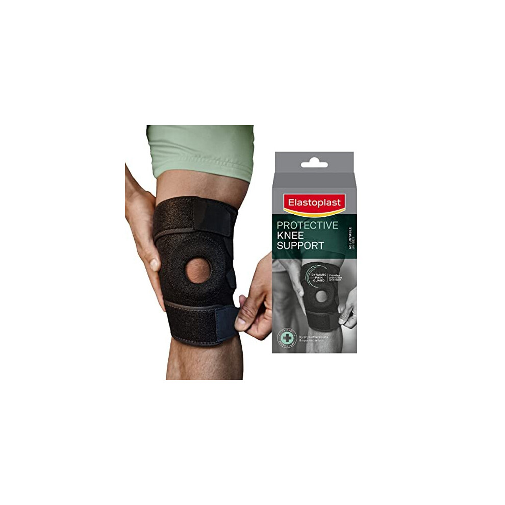 Elastoplast Protective Adjustable Knee Support, Knee Brace With Dynamic Pain Guard To Protect Weak Or Injured Knees, Knee Support For Women And Men, Fits Left Or