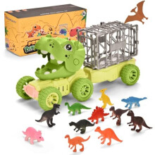 Dinosaur Toys for Boys Age 3,Toddler Toys for 2 Year Old Boy with 12 Mini Dino,Dinosaurs Transport Car Carrier Truck for Kids 3-5 Years Old, Kids'
