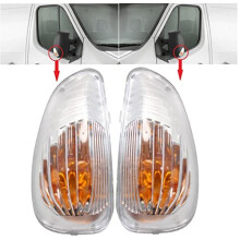 Wing Mirror Indicator Lamp Lens Left And Right Set For Renault Master Mk3 Vauxhall Movano B Mk2 Nissan NV400 261652475R 261603141R 95508975 95508976