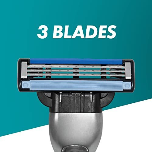 Gillette Mach3 Men's Razor + 12 Razor Blade Refills, 3 Blades for a Smooth Shave, Fits All Mach3 Handles 1