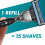 Gillette Mach3 Men's Razor + 12 Razor Blade Refills, 3 Blades for a Smooth Shave, Fits All Mach3 Handles 3