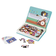 Janod Magn? Ti'book Sports Educational Game-48 Magneter 16 Model Cards-Children