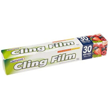 500695 Cling Film 30cm x 30M, Aluminium, White
