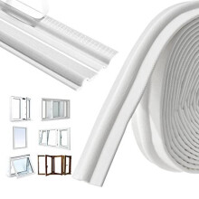 236 inch/6m Window Draft Blocker,Insect Proof Self-Adhesive Insulation Seal Strip Draught Excluder Sound Proofing Strip, Foam Tape for Windows Doors