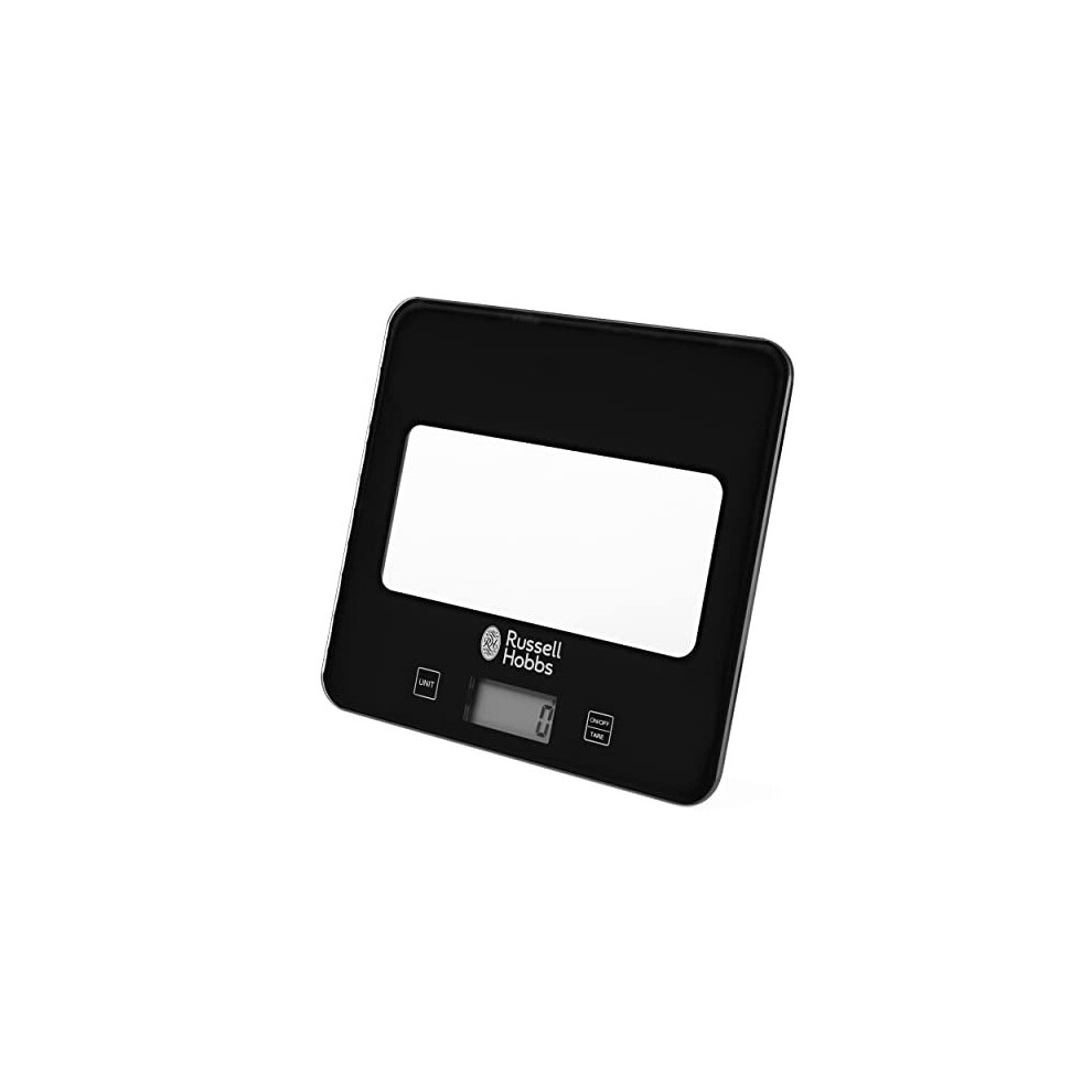 RH015711AR Digital Kitchen Scale, 5kg Capacity, Imperial/Metric, Touch Panel, Easy Read, Compact Glass Baking Scales, On/Off Button & Tare, Batteries
