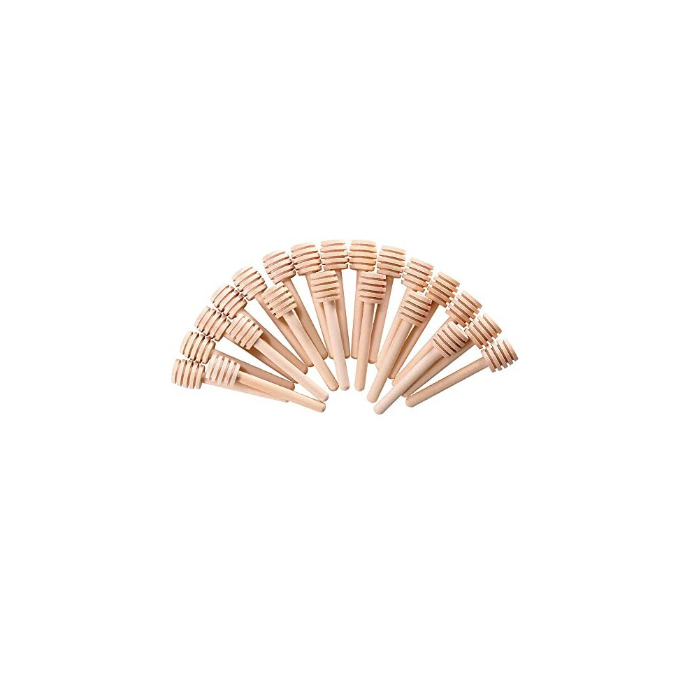 24 Pcs Wooden Honey Dippers, Wooden Honey Sticks, Small Wood Honey Spoon Honey Stir Stick for Dispensing Drizzle Honey