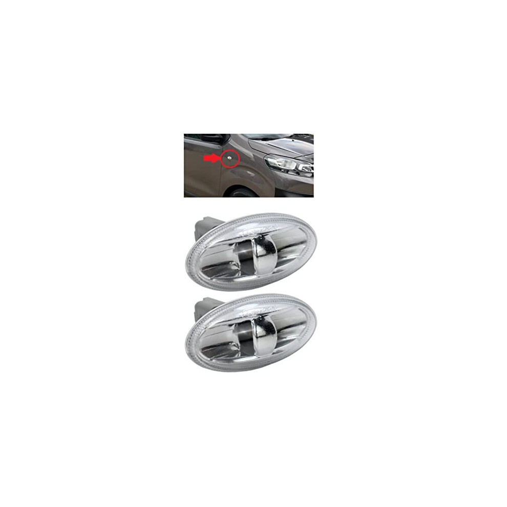 2X Side Marker Indicator Repeater Lamp For Peugeot 1007 107 206 307 Expert Partner Citroen C1 C2 C3 Ct Xsara Dispatch Berlingo 6325G3 Light 730734586272