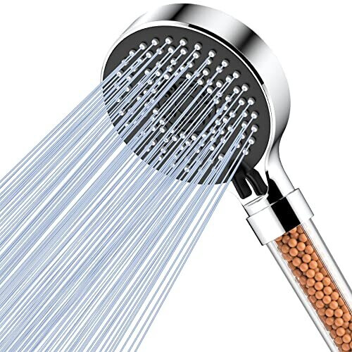 Shower Head, Magichome 5 Modes Filter Shower Head High Pressure, Universal Hard Water Softener Shower Head with Extra Replaceable Accessories