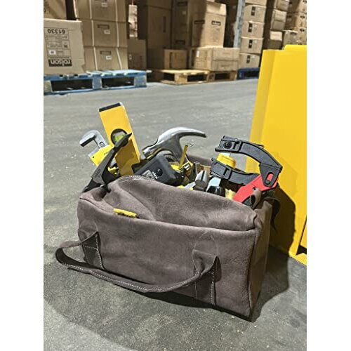 Rolson 68282 600mm Leather Contractor Tool Bag 2
