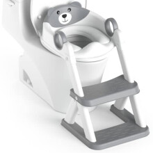 Potty Training Seat, Upgrade Toddler Toilet Seat for Kids Boys Girls, 2 in 1 Potty Training Toilet for Kids, Splash Guard Anti-Slip Pad Step Stool