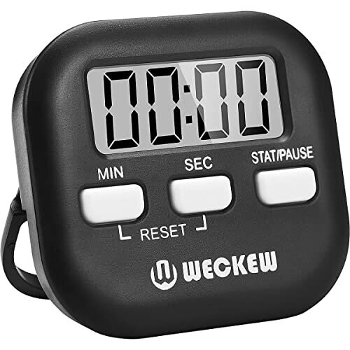 Kitchen Timer, Digital Visual Timer Magnetic Clock Stopwatch Countdown ...