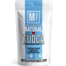 TUDCA | Tauroursodeoxycholic Acid (1200mg) | 60 High Potency Capsules | Vegan | Bile Salt Liver Health with Milk Thistle | No Binders No Fillers | Non