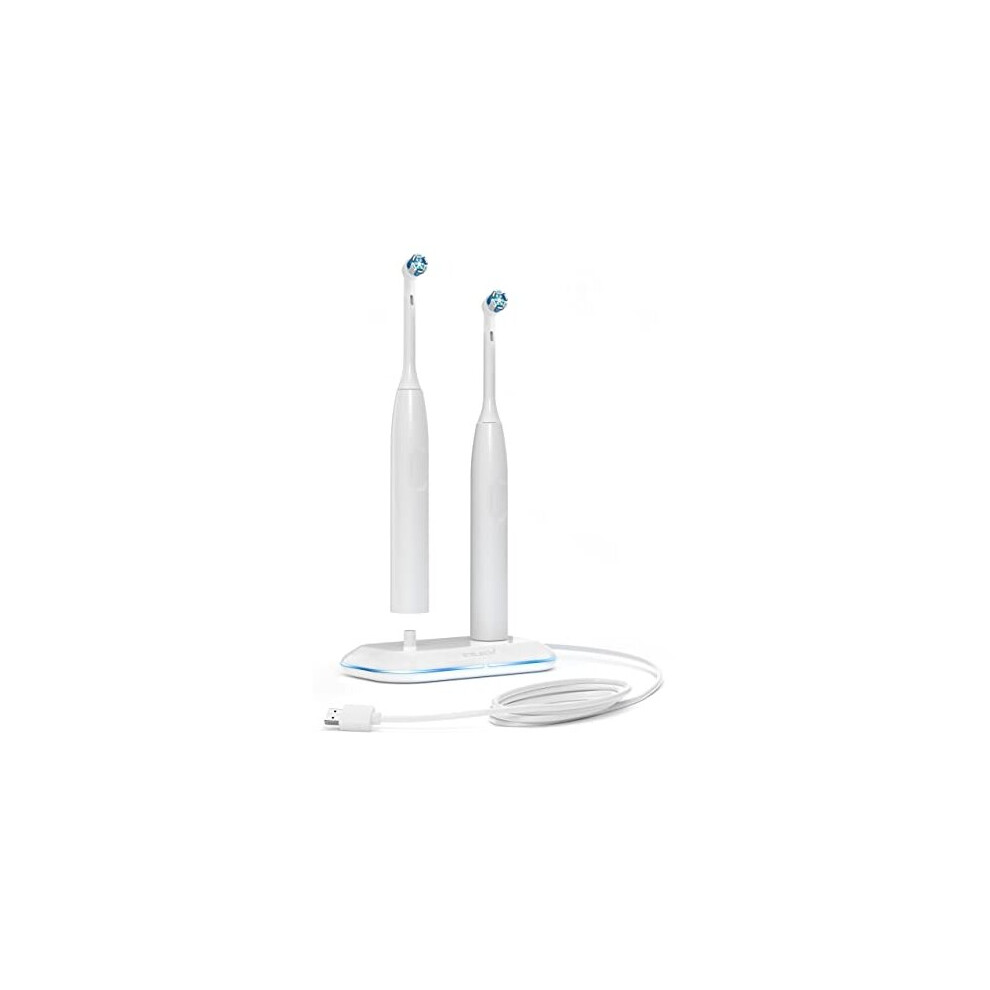 Galvanox 2-In-1 Dual Toothbrush Charger Compatible With Oral B Electric Toothbrushes, Replacement For 3757 - Works With Braun Oralb Pro Advantage Smart Genius
