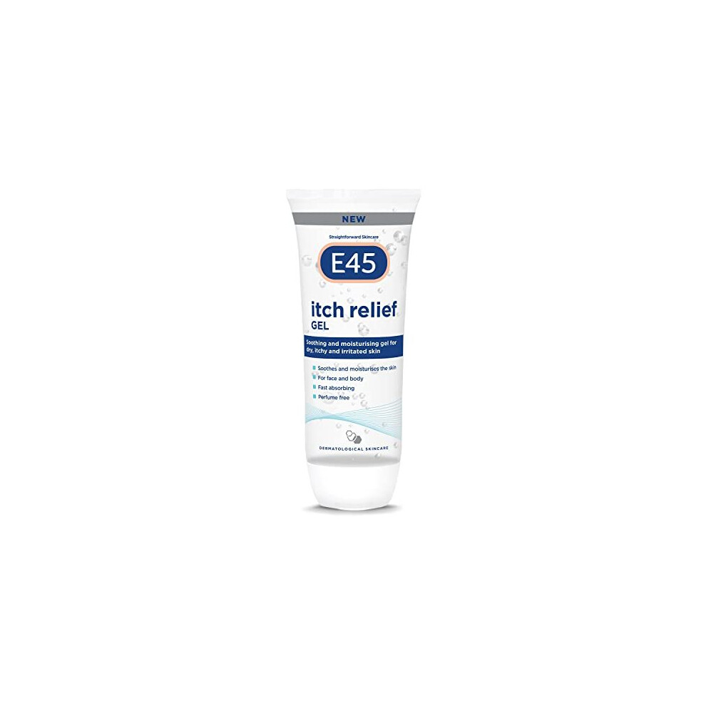 E45 Itch Relief Gel 100Ml Â Face And Body Gel For Dry Skin Itchy Skin And Irritated Skin - Cooling Gel To Soothe Itchy Skin - Perfume-Free