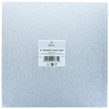 Select 8" Square Cake Boards, 3mm Double Thick Cards For Celebration Cakes, Birthday Treats, Cupcakes, and More! 8 Inch, Pack Of 10
