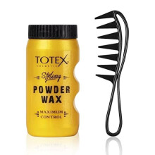 Hair Styling Texturising Powder Wax 20g | Volumizing Thickening Dust Powder | Matt Look + Hair Beard Styling Comb | Flexible | Anti-Static Handle |