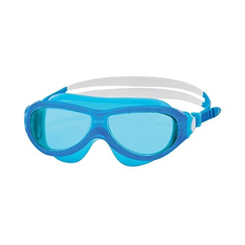 Zoggs Phantom Junior Mask Blue White Tint Blue