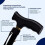 Walking Stick, Easy Adjustable Height Folding Extendable Walking Cane, Lightweight Flexible and Durable Walking Aid Mobility Aid Collapsible Walking 2