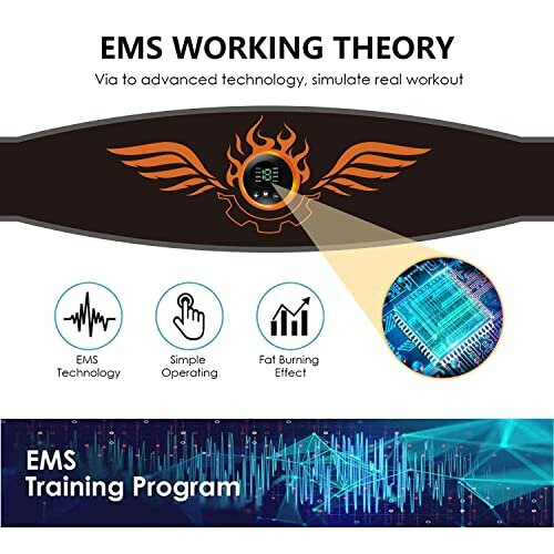 EMS Muscle Stimulator, Abs Trainer Abdominal Muscle Toner Electronic Toning  Belts Workout Home Fitness Device with USB Rechargeable for Abdomen Arm on  OnBuy