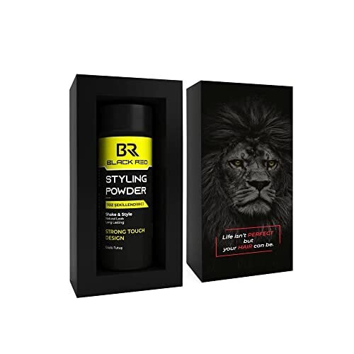 black red Texturising Hair Styling Powder, 20 gr: Get Invisible Texture ...