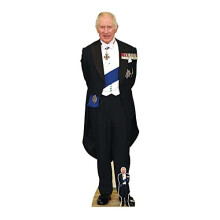 SC4231 King Charles with Medals Lifesize Cardboard Cutout With Mini