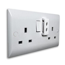 4 Pack Socket Switch Cover Guard Caps Prevents Kids or Accidental On Off Switching Whilst Allowing Easy Access for Intentional Switching (White)
