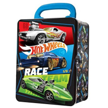 1:64 Scale cars Metal Car Carry Case I 18 Toy Car Storage & Organiser I Gift for Collectors & Kids Ages 3 Years Old & Up I 3D HW Race lid design I