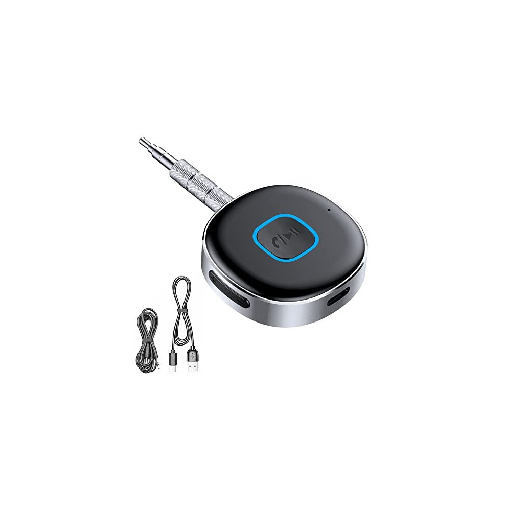 Car Bluetooth Aux Adapter, Car Bluetooth Receiver Bluetooth 5.0 Receiver For Home Stereo/Speaker/Wired Headphones, Portable 3.5Mm Aux Car Adapter, 785574261407
