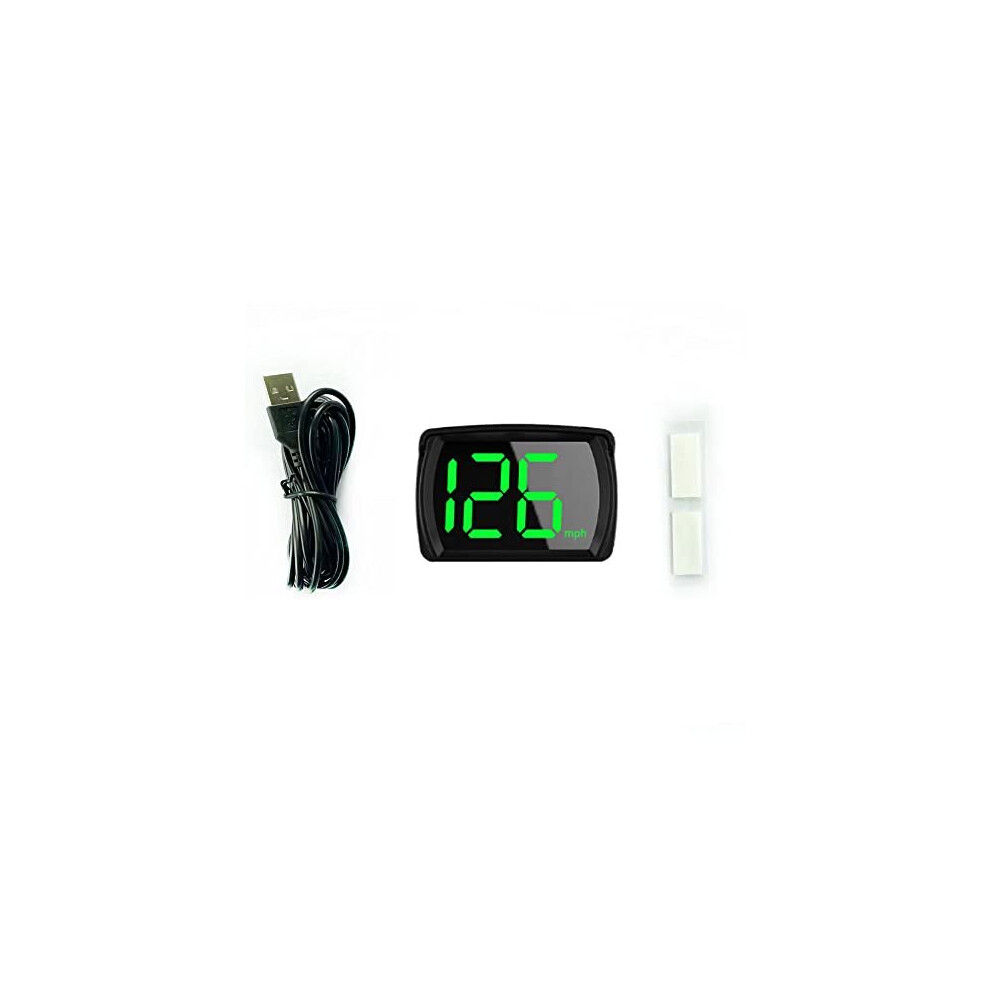Car Hud Headup Display Km/H Mph Gps Digital Speedometer With Led Large Font Display For Car Truck Suv Motorcycle(With Car Charge Adapter) 755763269927