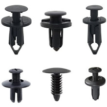 120 PCS Nylon Car Fasteners Rivet Clips,Plastic Car Retainer Clips,Six Sizes Ranging from 6MM to 10MM