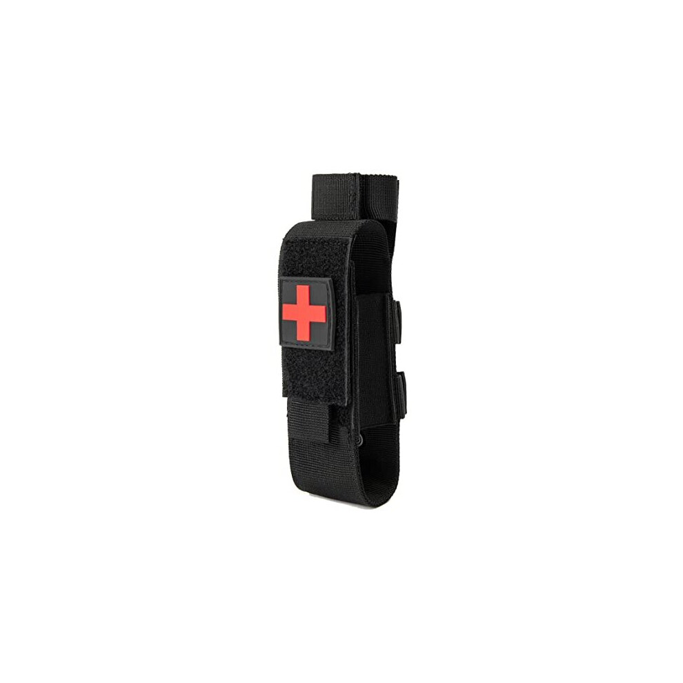 Yoncono Tactical Molle Tourniquet Holder, Portable Tq Military First Aid Equipment Case & Trauma Medical Shear Pouch