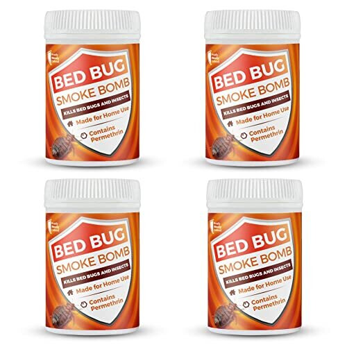 Bed Bug Smoke Bomb | Pack of 4 Mini Bombs | 30sqm Coverage Per Flea Fogger