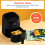 COSORI Small Air Fryer Oven 2L, 4-in-1 Mini Air Fryer, Energy-saving, Reheat, Space-saving & Low-noise, Nonstick and Dishwasher Safe Basket, 97% less oil, 3