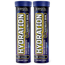 Hydration tablets with Electrolytes by Science Fitness - Effervescent Rehydration Tablets with Electrolytes & Added Vitamins -20 Tablets (2 Tubes)